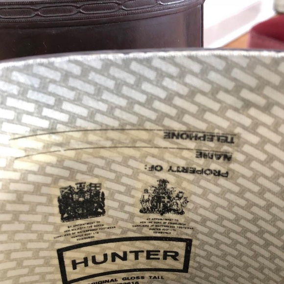 Hunter Rainboots, eggplant color (used) — Size 8. - Picture 3 of 4